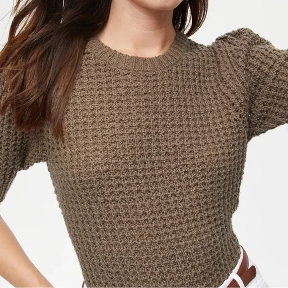 Michael Stars ASTRID PUFF SLEEVE PULLOVER - dolma - Picture 4 of 6